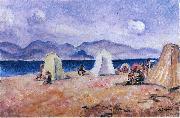 Henri Lebasque Prints On the Beach oil painting on canvas